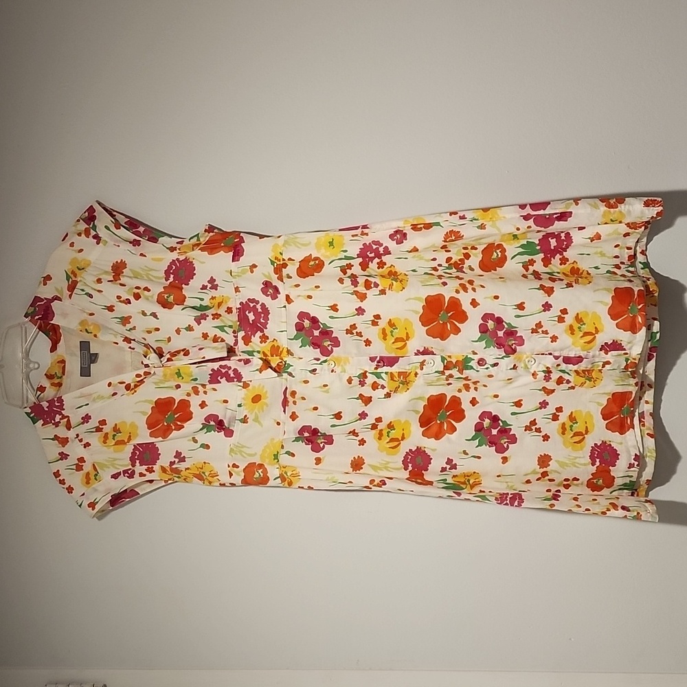 Ladie's 100% Cotton Merona floral dress 12